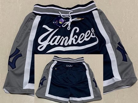 New York Yankees Gray Just Don Shorts
