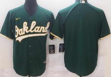 Oakland Athletics Blank Geen Alternate Cool Base Jersey