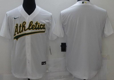 Oakland Athletics Blank White Cool Base Jersey