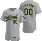 Oakland Athletics Customized Gray Authentic Jersey