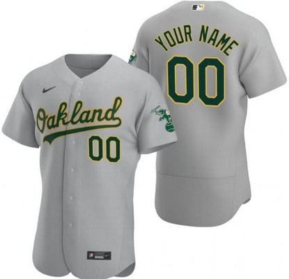 Oakland Athletics Customized Gray Authentic Jersey