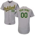 Oakland Athletics Customized Gray FlexBase Jersey