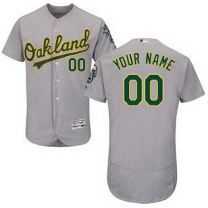 Oakland Athletics Customized Gray FlexBase Jersey