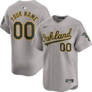 Oakland Athletics Customized Gray Limited Jersey