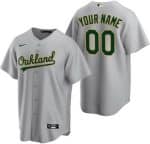 Oakland Athletics Customized Gray Nike Cool Base Jersey