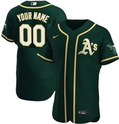 Oakland Athletics Customized Green Authentic Jersey