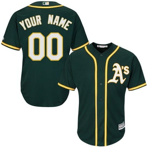 Oakland Athletics Customized Green Cool Base Jersey