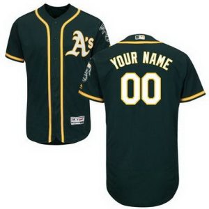 Oakland Athletics Customized Green FlexBase Jersey