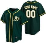 Oakland Athletics Customized Green Nike Cool Base Jersey
