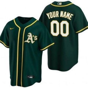 Oakland Athletics Customized Green Nike Cool Base Jersey