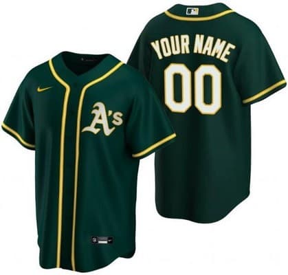 Oakland Athletics Customized Green Nike Cool Base Jersey