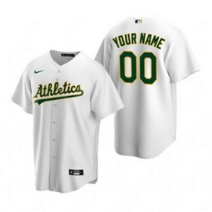 Oakland Athletics Customized White 2020 Cool Base Jersey