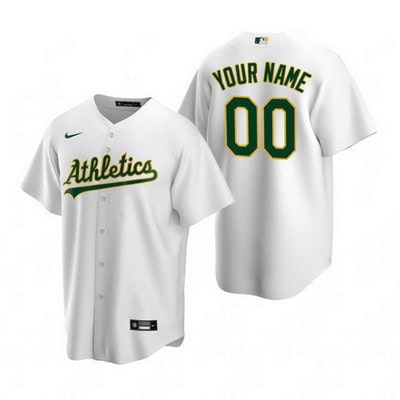 Oakland Athletics Customized White 2020 Cool Base Jersey