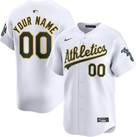 Oakland Athletics Customized White Limited Jersey