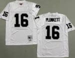 Oakland Raiders #16 Jim Plunkett White 1980 Throwback Jersey