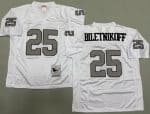 Oakland Raiders #25 Fred Biletnikoff White Sliver Throwback Jersey