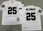 Oakland Raiders #25 Fred Biletnikoff White Throwback Jersey