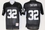 Oakland Raiders #32 Jack Tatum Black Throwback Jersey