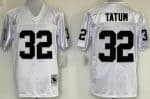 Oakland Raiders #32 Jack Tatum White Throwback Jersey