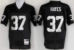 Oakland Raiders #37 Lester Hayes Black Throwback Jersey