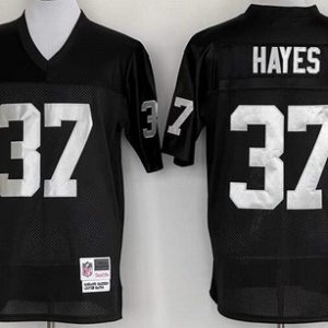Oakland Raiders #37 Lester Hayes Black Throwback Jersey