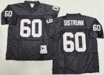 Oakland Raiders #60 Otis Sistrunk Black Throwback Jersey