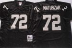 Oakland Raiders #72 John Matuszak Black Throwback Jersey