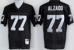 Oakland Raiders #77 Lyle Alzado Black Throwback Jersey
