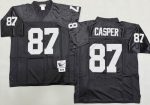 Oakland Raiders #87 Dave Casper Black 1974 Throwback Jersey