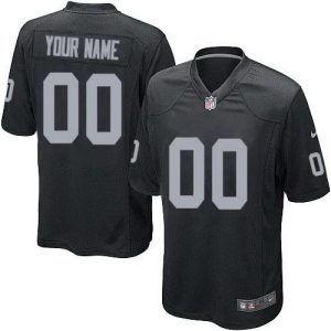 Oakland Raiders Customized Game Black Jersey