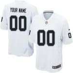 Oakland Raiders Customized Game White Jersey