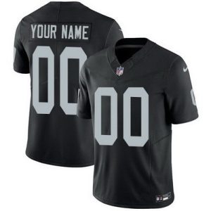 Oakland Raiders Customized Limited Black FUSE Vapor Jersey
