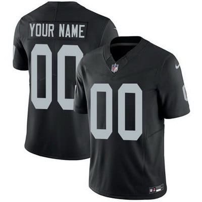 Oakland Raiders Customized Limited Black FUSE Vapor Jersey