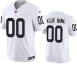 Oakland Raiders Customized Limited White FUSE Vapor Jersey