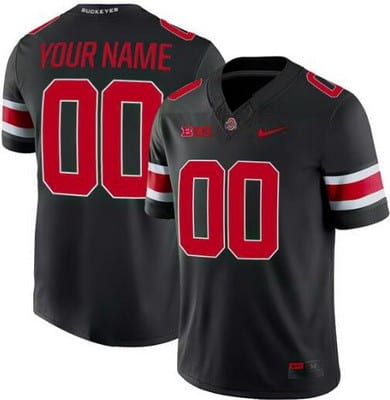 Ohio State Buckeyes Customized Limited Black FUSE College Football Jersey