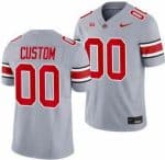 Ohio State Buckeyes Customized Limited Gray FUSE College Football Jersey