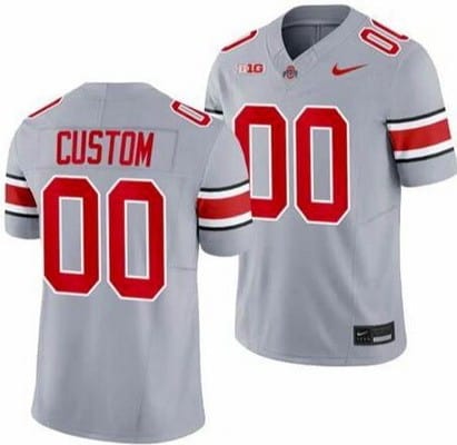 Ohio State Buckeyes Customized Limited Gray FUSE College Football Jersey