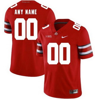 Ohio State Buckeyes Customized Limited Red College Football Jersey