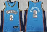 Oklahoma City Thunder #2 Shai Gilgeous Alexander Blue Icon Swingman Jersey