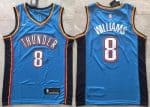 Oklahoma City Thunder #8 Jalen Williams Blue Swingman Jersey