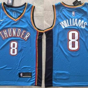 Oklahoma City Thunder #8 Jalen Williams Blue Swingman Jersey