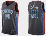 Oklahoma City Thunder Customized Black 2022 City Icon Swingman Jersey