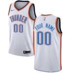 Oklahoma City Thunder Customized White Icon Swingman Nike Jersey