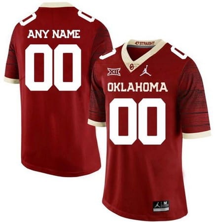 Oklahoma Sooners Customized Limited Red Rush 2019 College Football Jersey