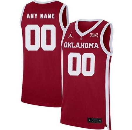 Oklahoma Sooners Customized Red 2019 College Basketball Jersey