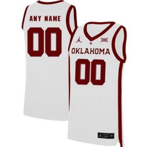 Oklahoma Sooners Customized White 2019 College Basketball Jersey