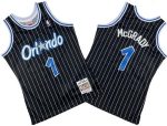 Orlando Magic #1 Tracy McGrady Black 2003 Throwback Swingman Jersey