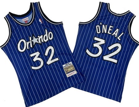 Orlando Magic #32 Shaquille O'Neal Blue 1994 Throwback Swingman Jersey
