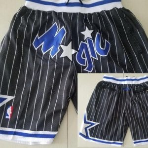 Orlando Magic Black Stripes Just Don Throwback Swingman Shorts