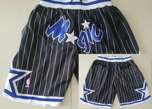 Orlando Magic Black Stripes Just Don Throwback Swingman Shorts